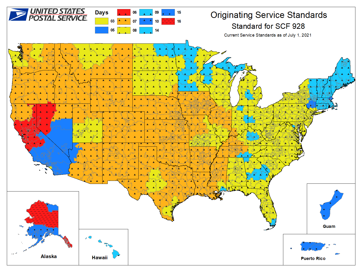 Usps Priority Mail Zones Map