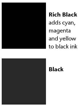 rich black color